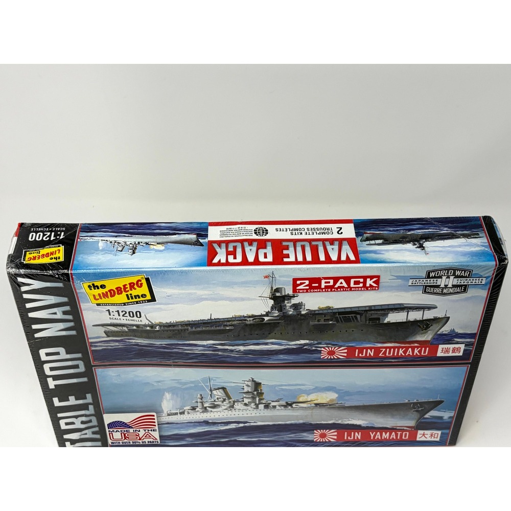 Lindberg Table Top Navy IJN Zuikaku & IJN Yamato WWII Model Kit Japanese Ships - Picture 2 of 5